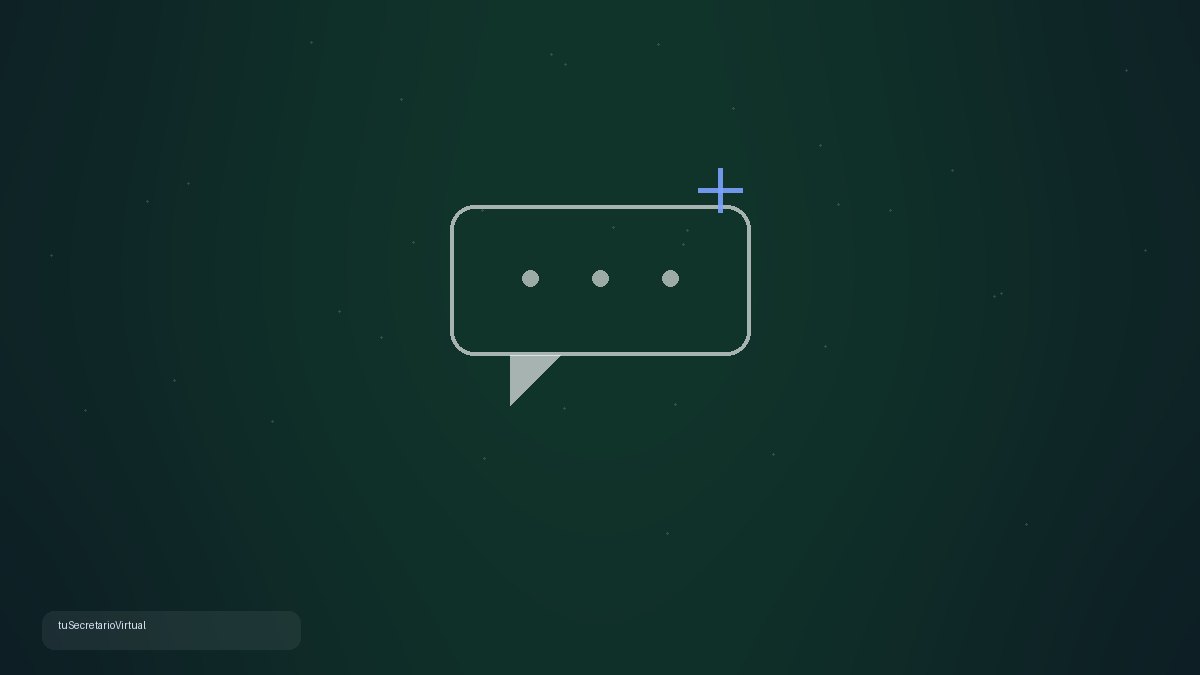 Burbuja de chat con un destello que representa un asistente de IA